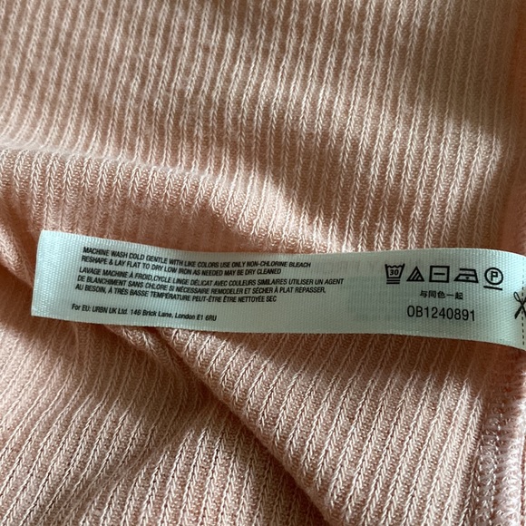 Free People Intimately ribbed lightweight cardigan sweet peach - Picture 10 of 11